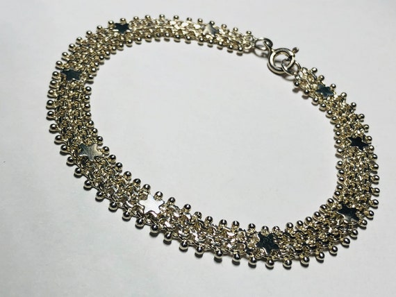 925 Sterling Silver 7mm  Mesh Link Chain Bracelet… - image 9
