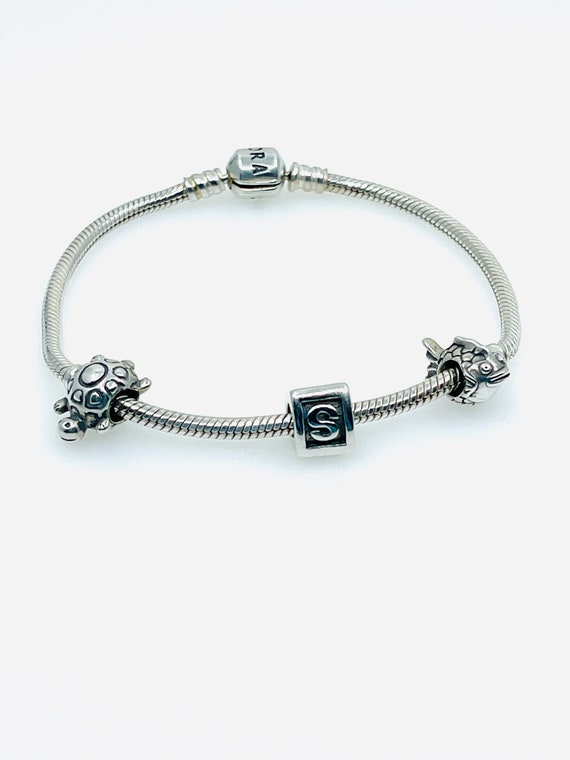 Authentic Pandora Moments Snake Chain Bracelet wit