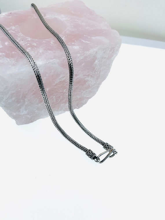 スターリングシルバー ナガ バリ チェーン 4 mm。 - Etsy 日本