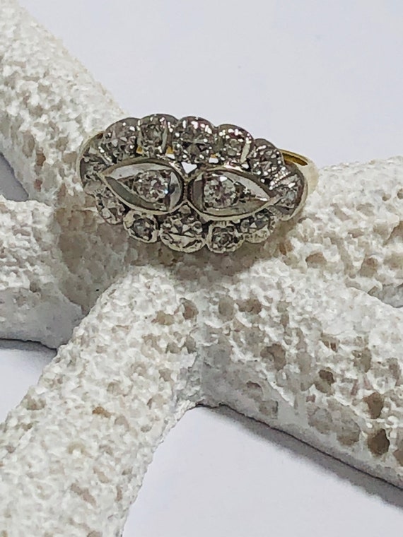 Vintage  Diamond Engagement Ring Art Deco/ - image 9