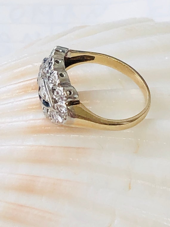 Vintage  Diamond Engagement Ring Art Deco/ - image 5