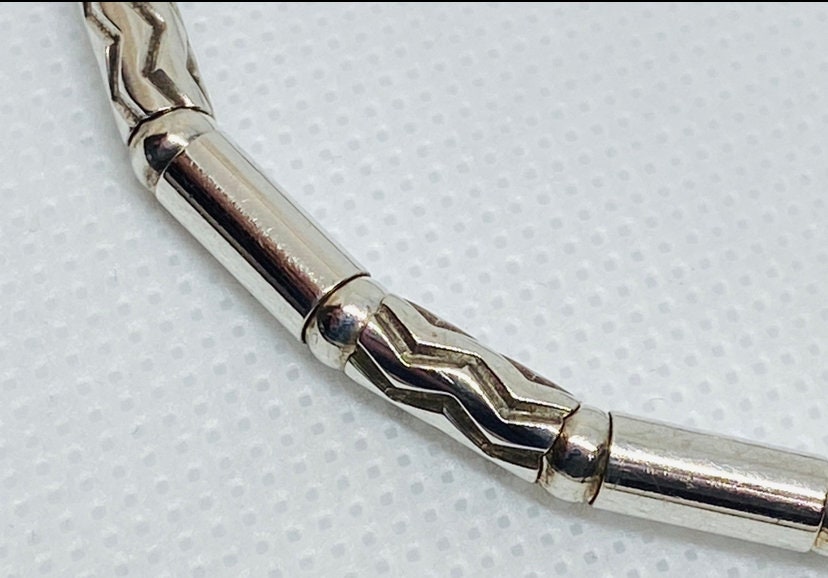 Authentic Tiffany@co Vintage Sterling Silver Aztec Zig Zag Germany