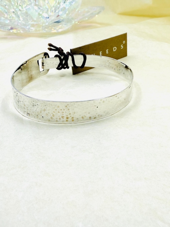 Sterling Silver Hammered Bangle. Bracelet