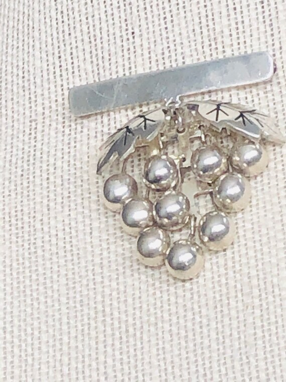 Vintage Mexico Sterling Silver Brooch. - image 3