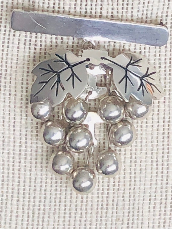 Vintage Mexico Sterling Silver Brooch. - image 2