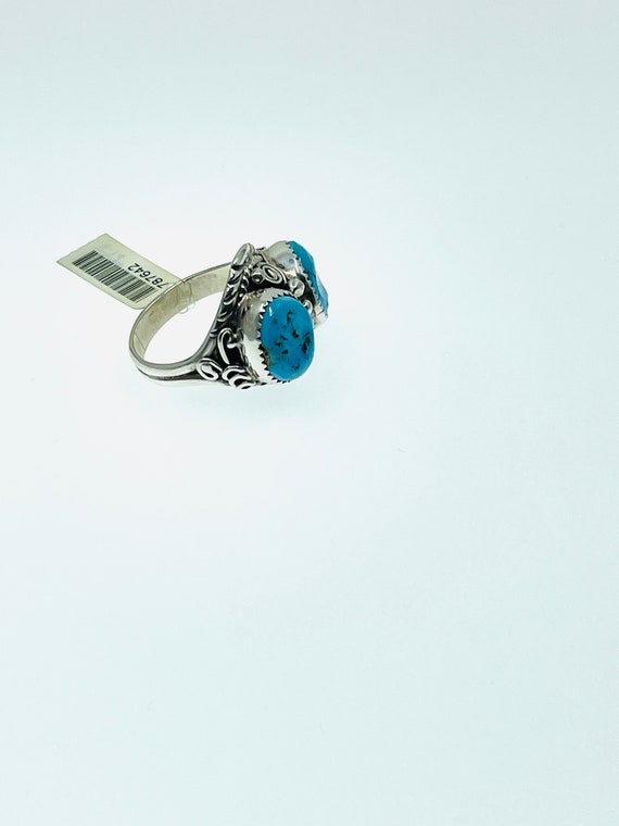 Genuine Sterling Silver Turquoise Ring. - image 3