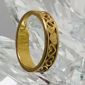 Original TIFFANY&Co.  ITALIEN-18k Goldherz-Bandring.