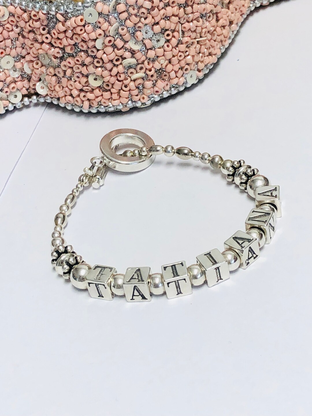 Sterling Silver Name Bracelet. - Etsy