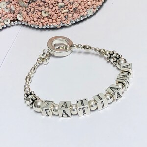 Sterlingzilveren naamarmband.