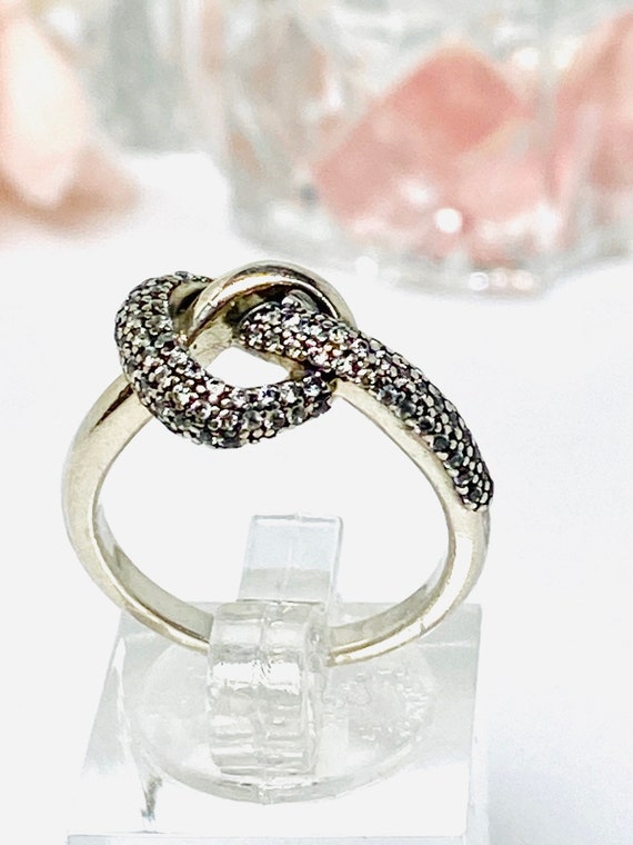 Pandora  Sterling Silver Knotted Heart Ring.
