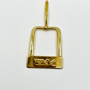 Hebilla de cinturón de oro macizo vintage de 14 quilates. siglo 20. imagen 6