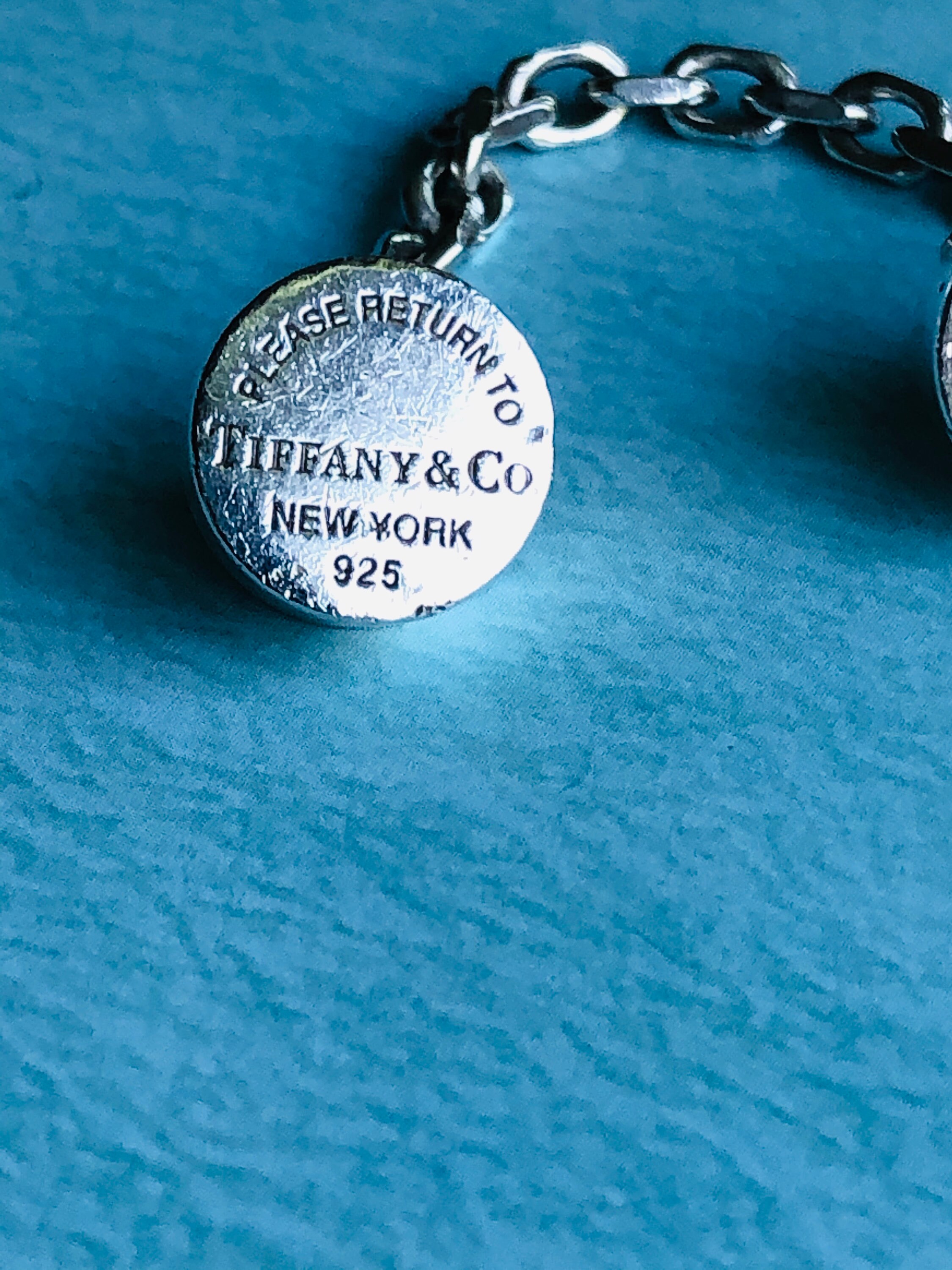 本物の TIFFANY@Co スターリングシルバー カラーバー チェーン付き