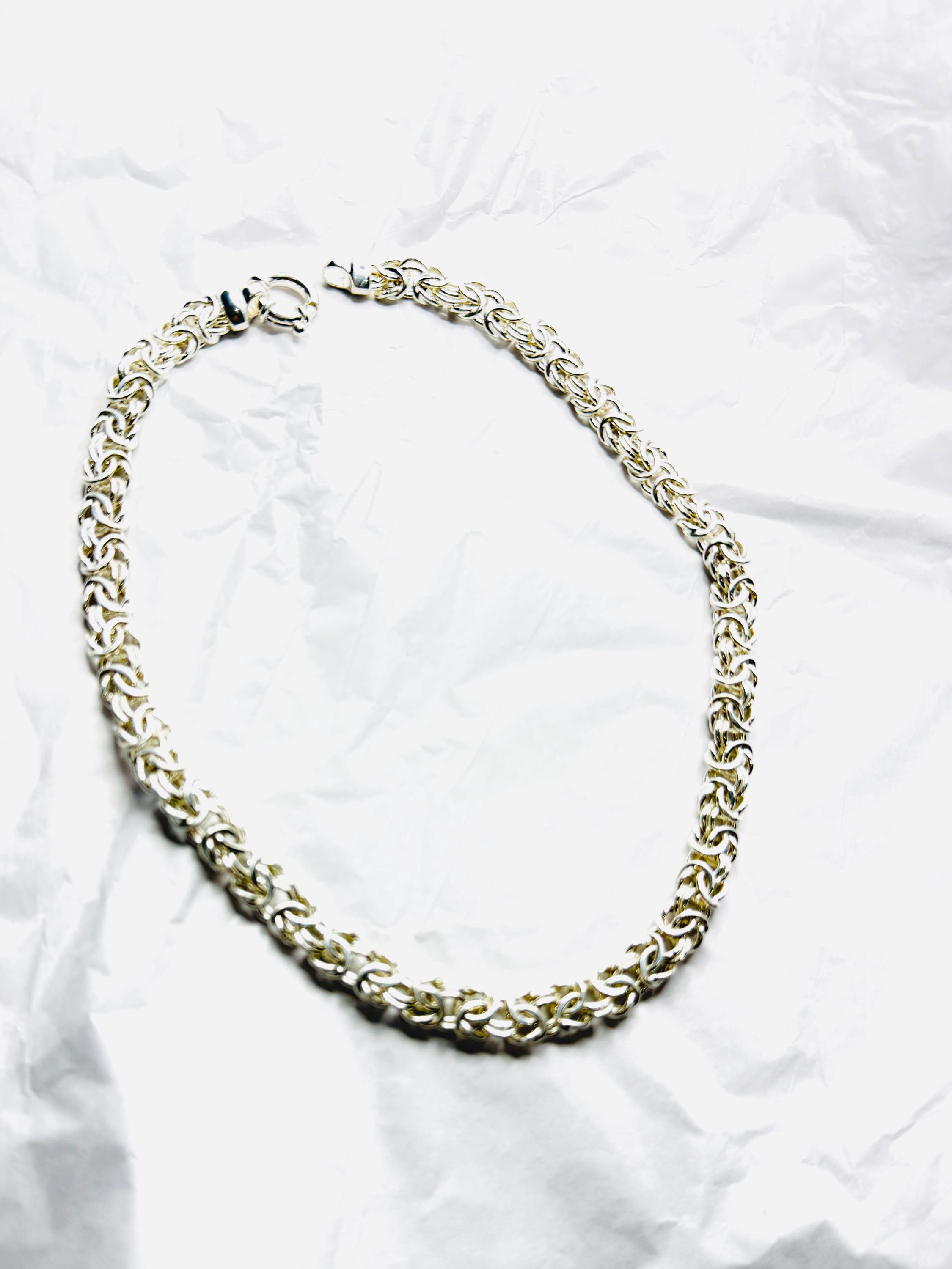 Vintage Milor Italy Sterling Silver Byzantine Necklace. - Etsy