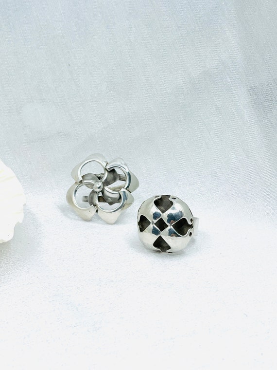 Vintage Sterling Silver 950   Two -set of Ring. - image 5