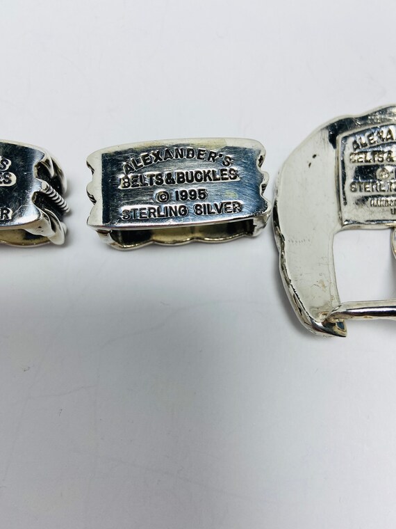 Alexander Kalifano Sterling Silver Belt Buckles. - image 9