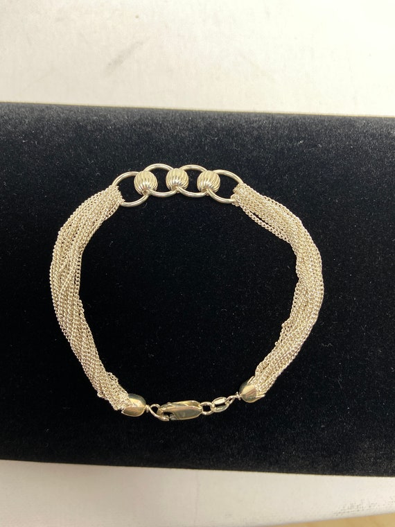 Sterling Silver Multi Strand  Bracelet. - image 2