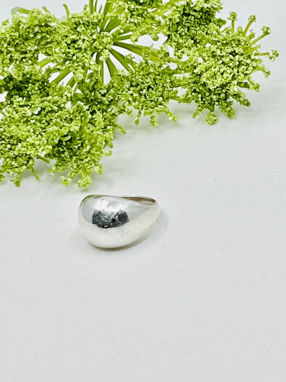 Solid Sterling Silver Cigar  Band  Ring. - image 2