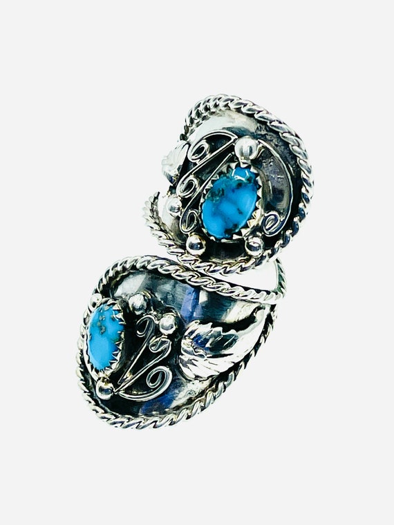 Vintage Sterling Silver Turquoise Ring. - image 1