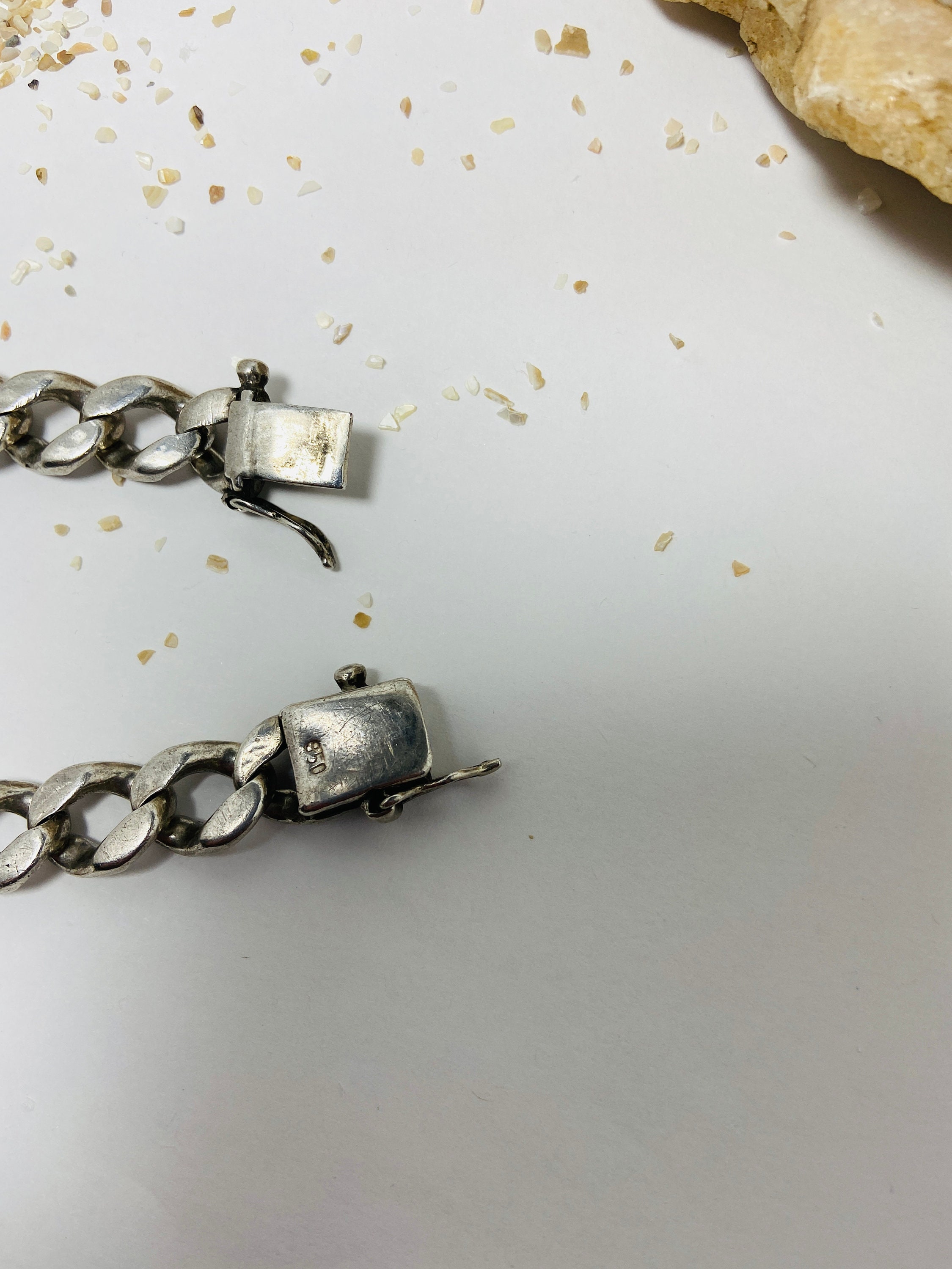 ヴィンテージ 950 スターリングシルバー キューバリンクブレスレット 