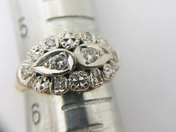 Vintage  Diamond Engagement Ring Art Deco/ - image 6