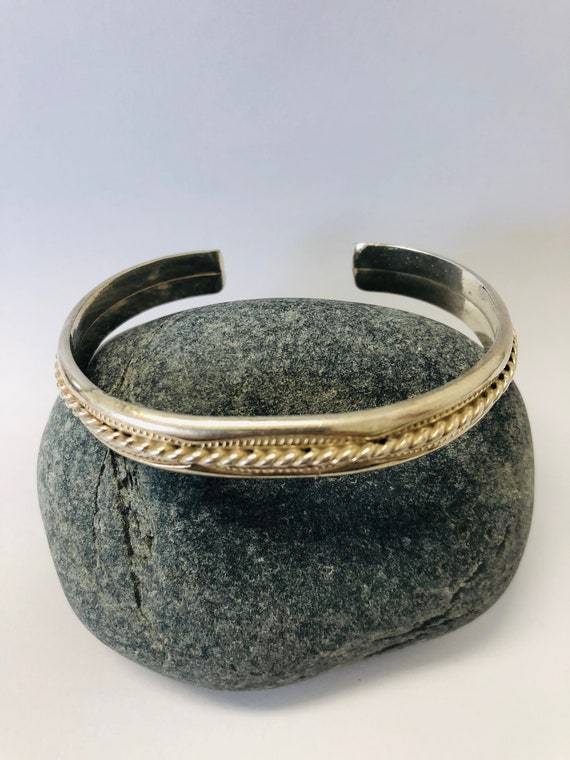 VIntage Native American Sterling Silver Braslet, - image 1