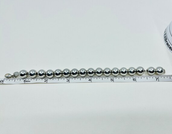 TIFFANY&Co Sterling  Silver  Ball  Bracelet .10mm - image 7