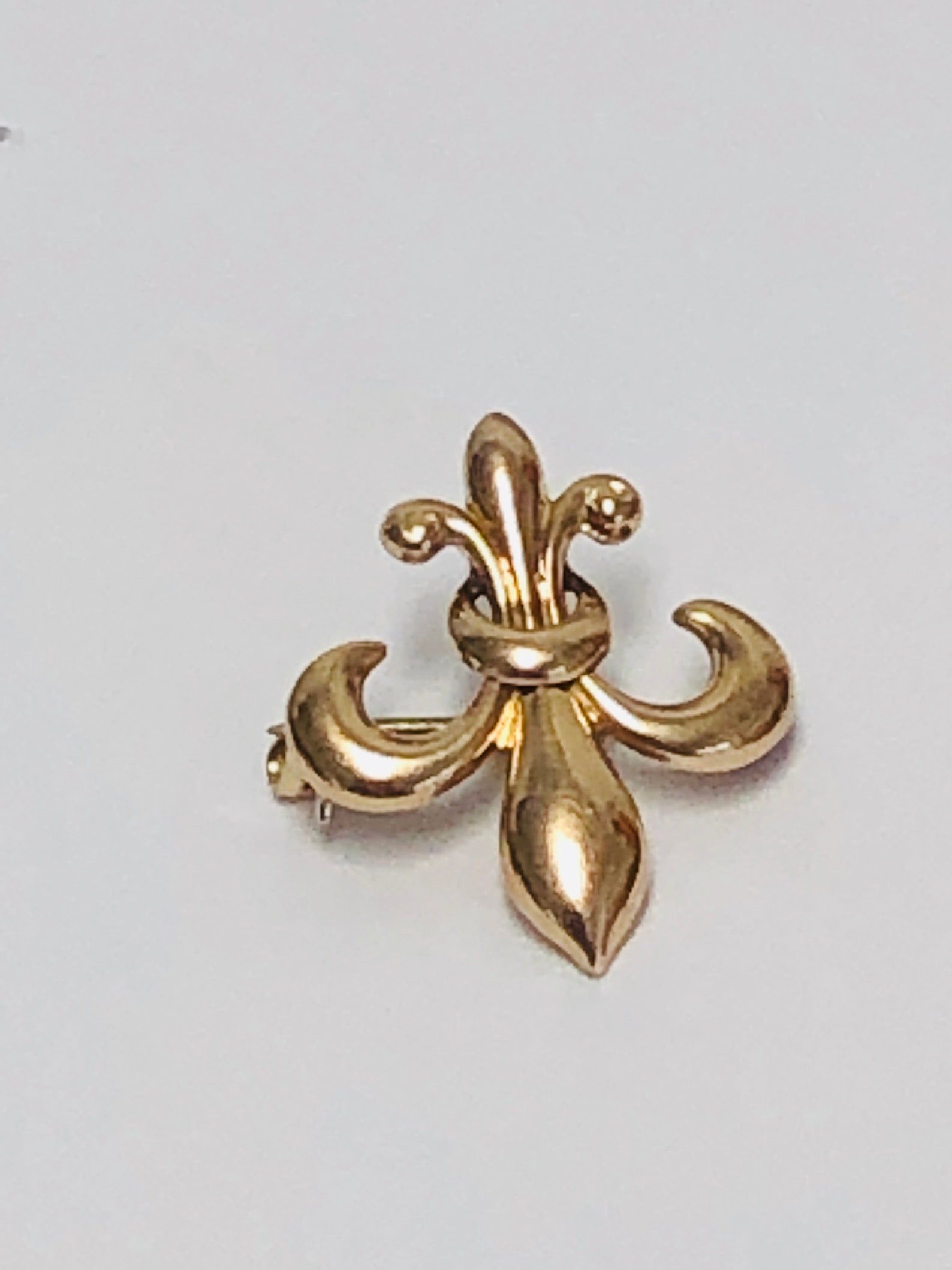 Vintage Fleur De Lis Pin/pendant in 14K Gold.circa 1930. - Etsy