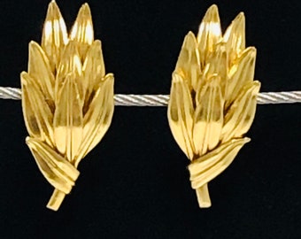 ILIAS LALAOUNIS  18k Yellow Gold Clip Earrings,Circa 1980 /Greece.