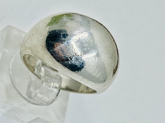 Solid Sterling Silver Cigar  Band  Ring. - image 9