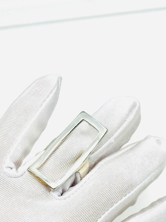 Vintage Sterling Silver Rectangular  Ring. - image 6