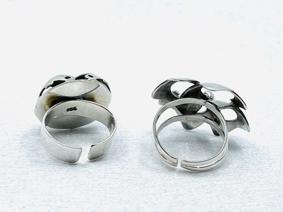 Vintage Sterling Silver 950   Two -set of Ring. - image 6
