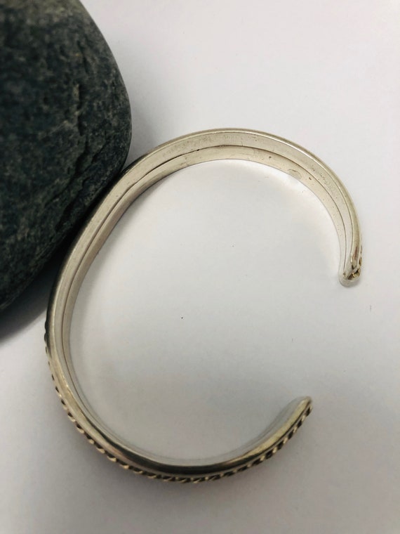 VIntage Native American Sterling Silver Braslet, - image 3