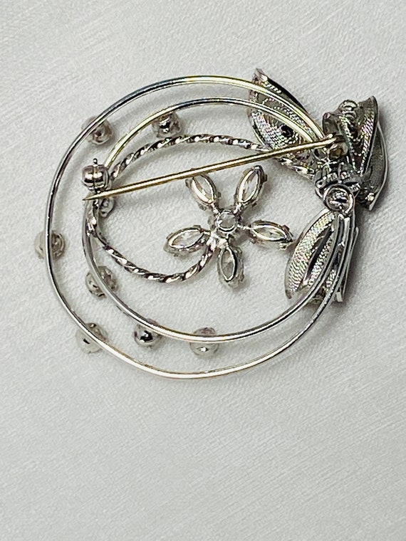 Vintage AM-LEE Sterling Silver Flower Pendant /Pi… - image 6