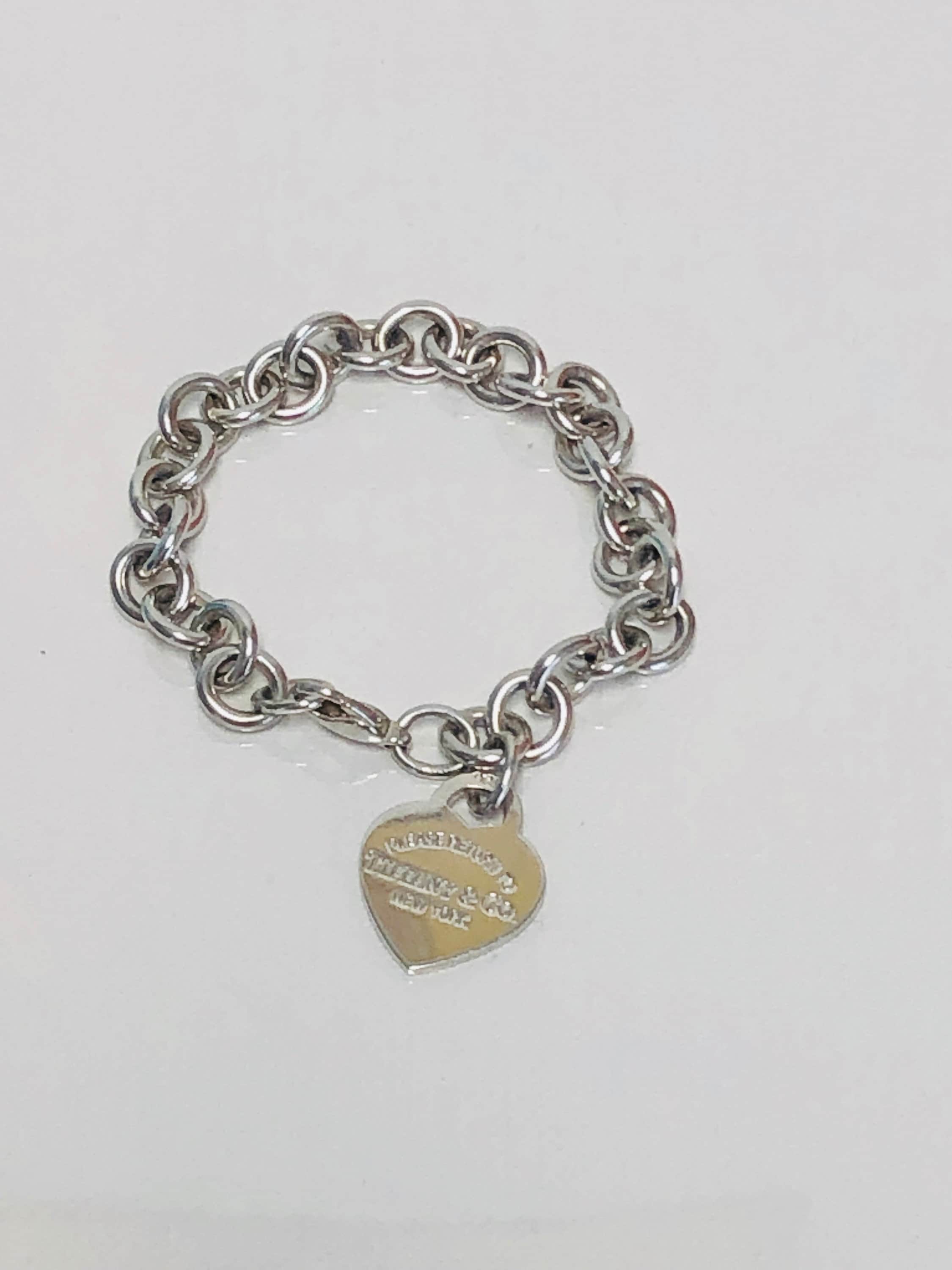 Authentic TIFFANY\u0026Co Heart Tag Charm 