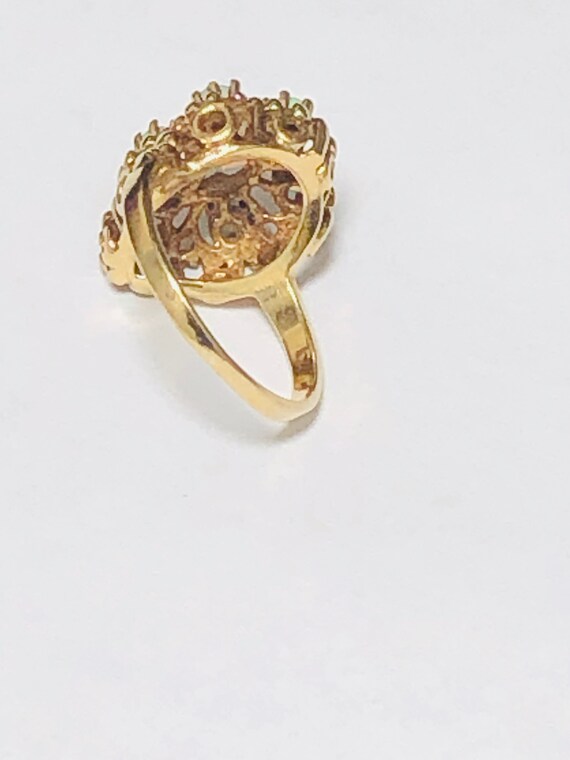 Vintage Opal 10K Yellow Gold Ring. - image 6