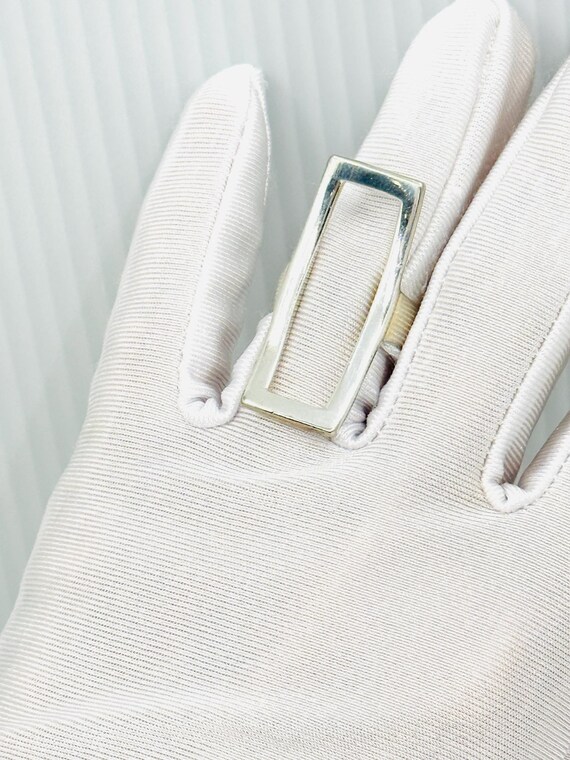 Vintage Sterling Silver Rectangular  Ring. - image 1