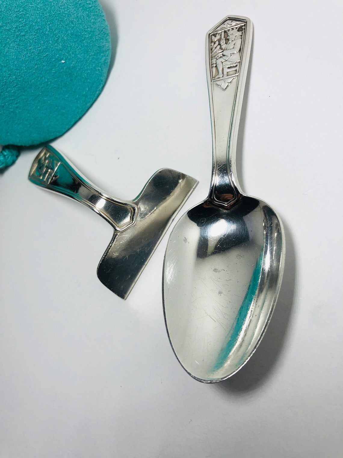 Tiffany&co Sterling Silver Baby Spoon and Food Pusher. Etsy