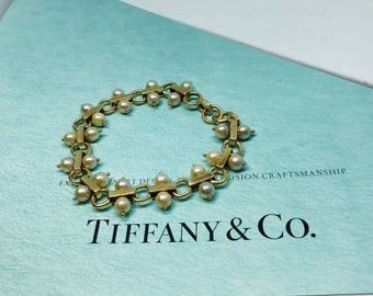 本物の TIFFANY@Co ヴィンテージ 14 カラット イエロー ゴールド