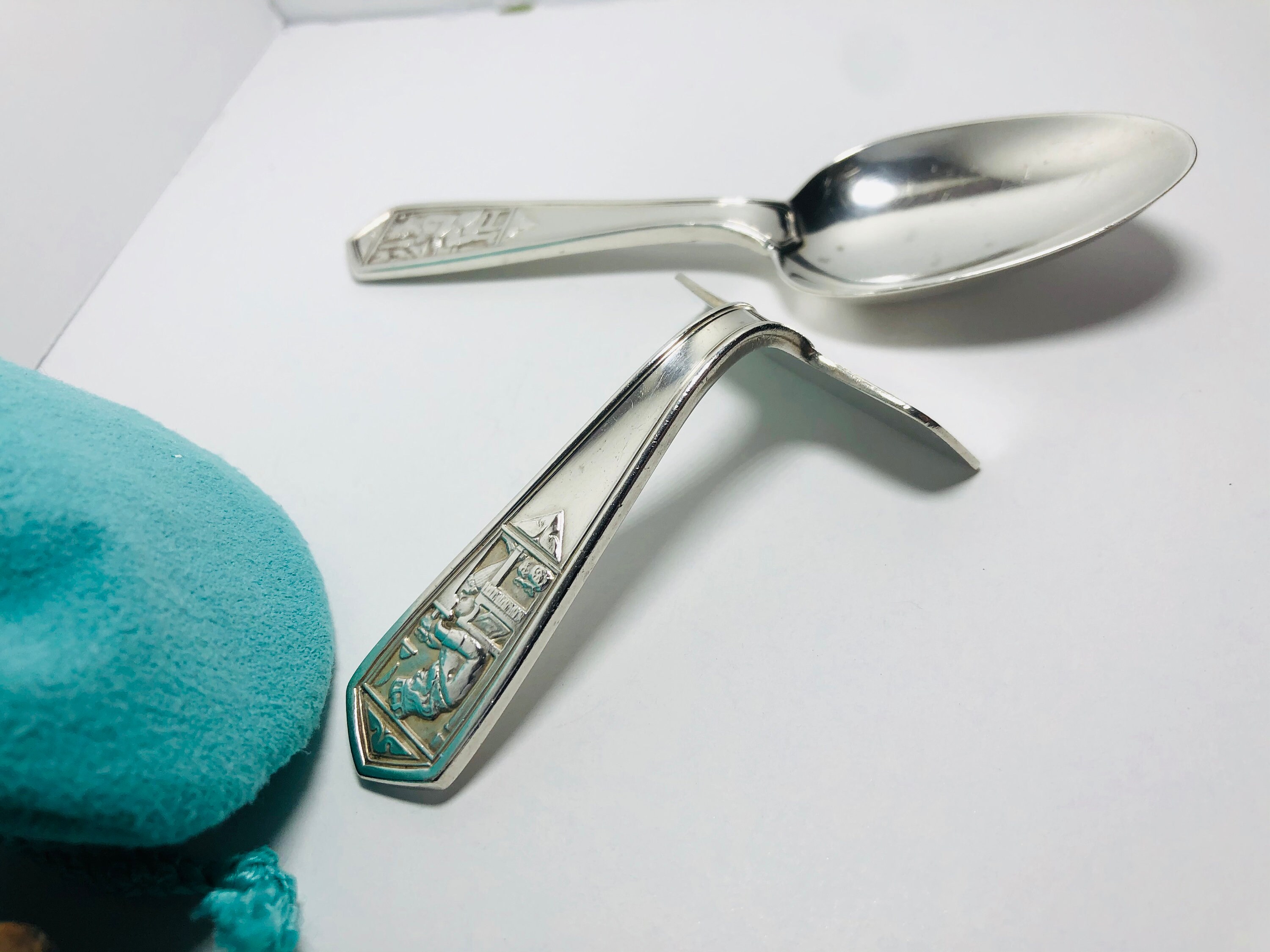 Tiffany&Co Sterling Silver Baby Spoon and Food Pusher. Etsy
