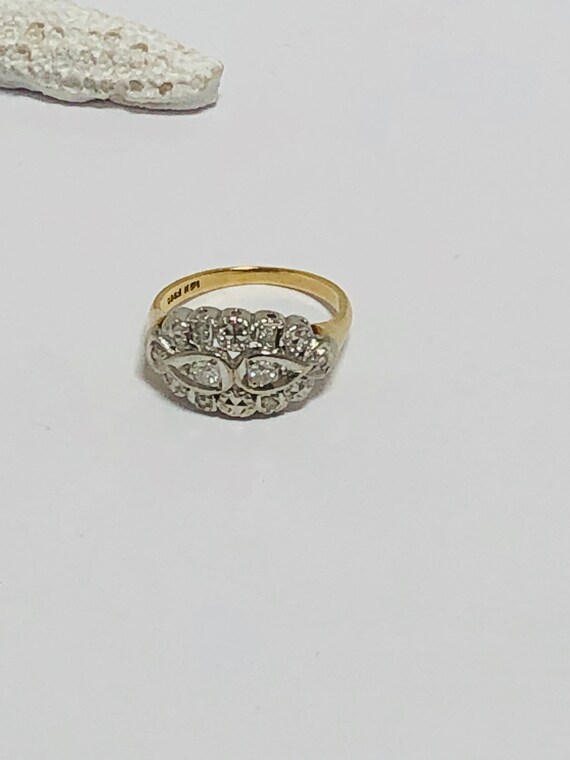 Vintage  Diamond Engagement Ring Art Deco/ - image 7