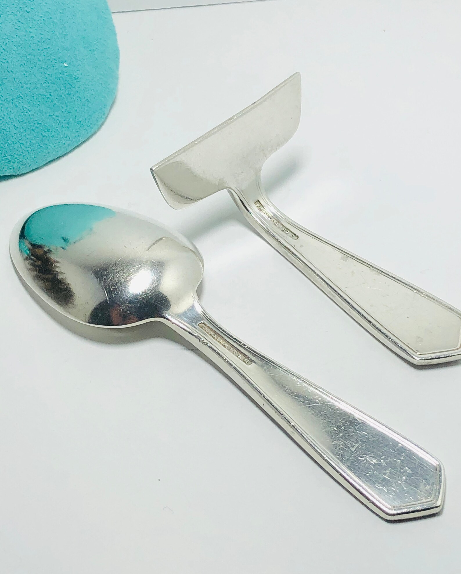 Tiffany&co Sterling Silver Baby Spoon and Food Pusher. Etsy