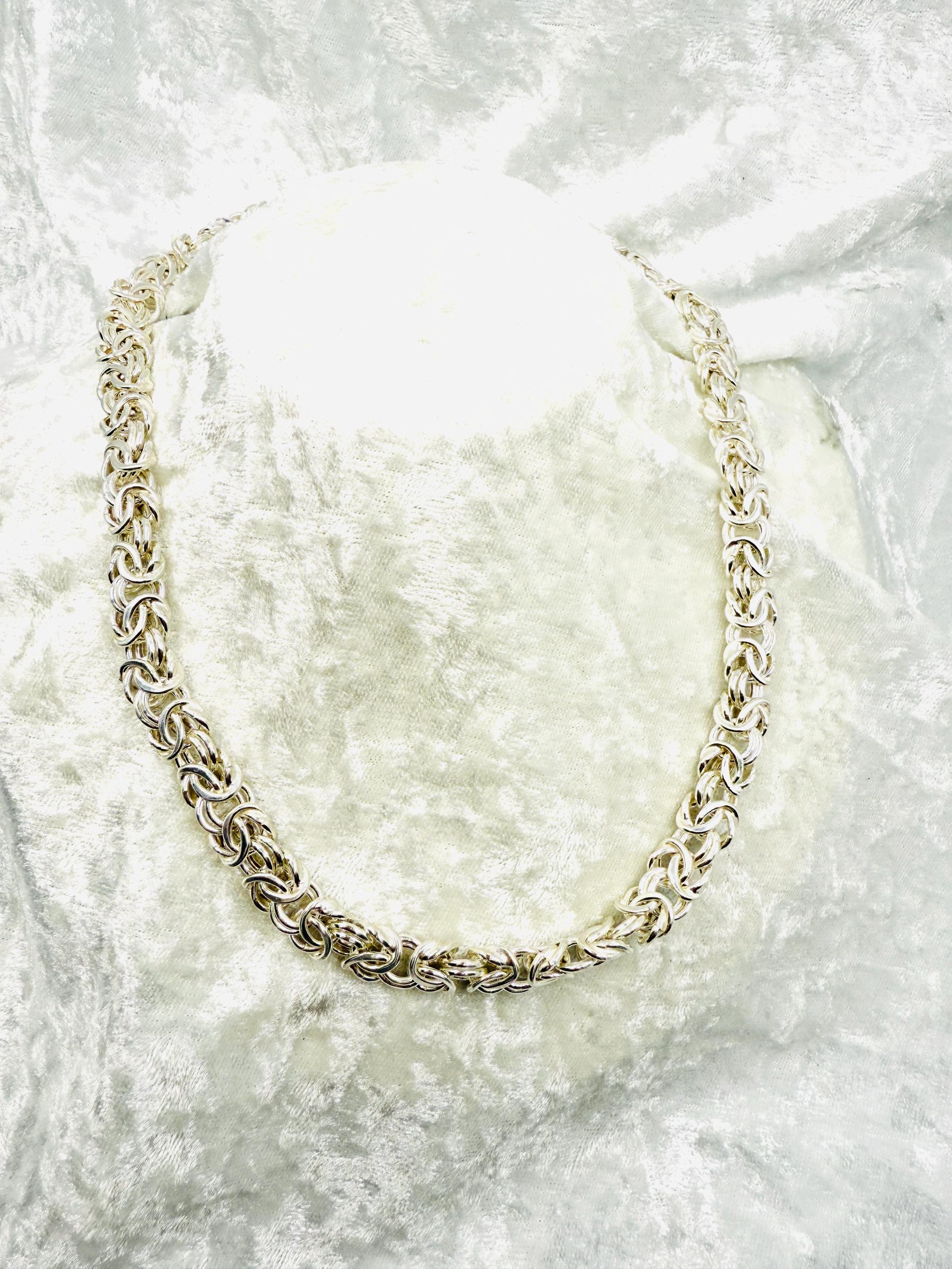Vintage Milor Italy Sterling Silver Byzantine Necklace. - Etsy