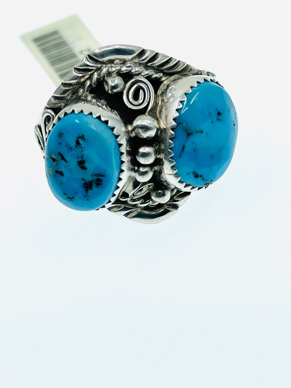 Genuine Sterling Silver Turquoise Ring. - image 4