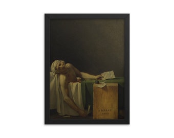 1793 David Art Canvas//Poster Print A3//A2//A1 Death of Marat