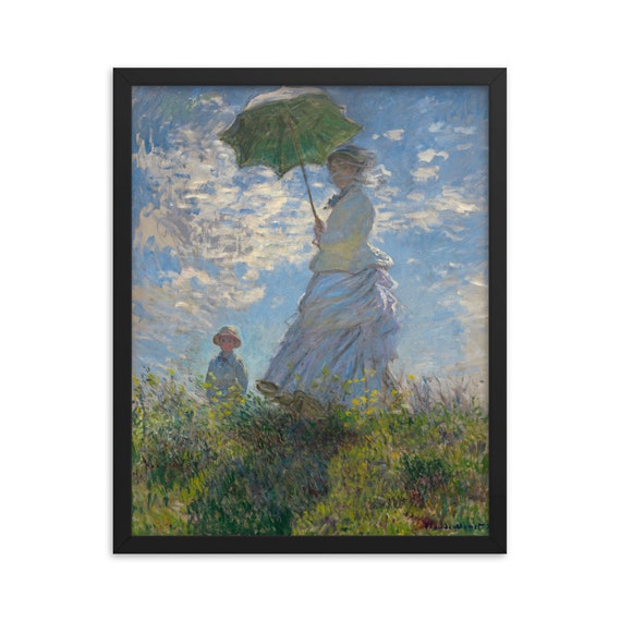 Monet Madame Monet Embroidering Canvas Giclee 8 x 10 inch Print