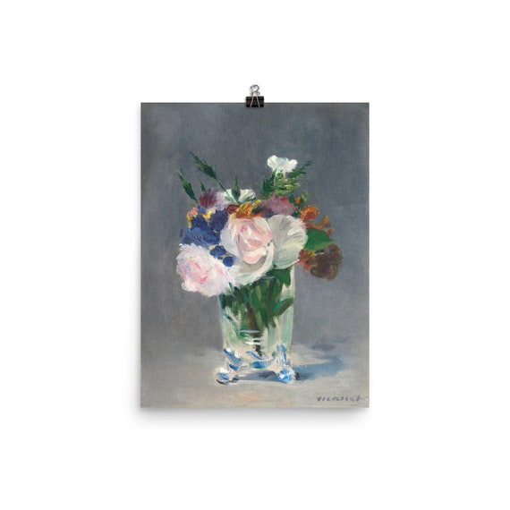 Edouard Manet Flowers In A Crystal Vase 1882 Art Print Etsy
