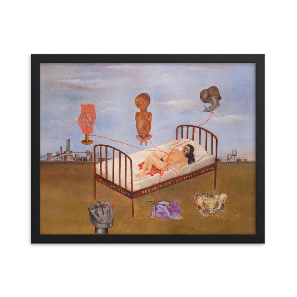 Картина фриды кало больница генри форда