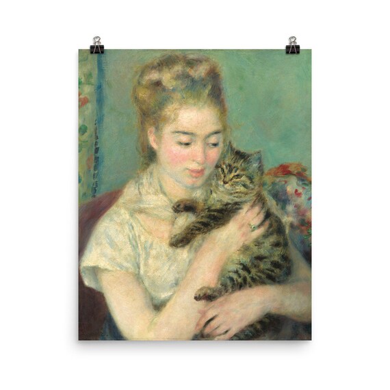 Pierre Auguste Renoir Femme Avec Un Chat Femme Au Chat Etsy Pierre Auguste Renoir Femme Avec Un Chat Femme Au Chat Etsy
