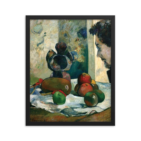Paul Gauguin Still Life With Profile Of Laval 16 Framed Etsy Paul Gauguin Still Life With Profile Of Laval 16 Framed Etsy