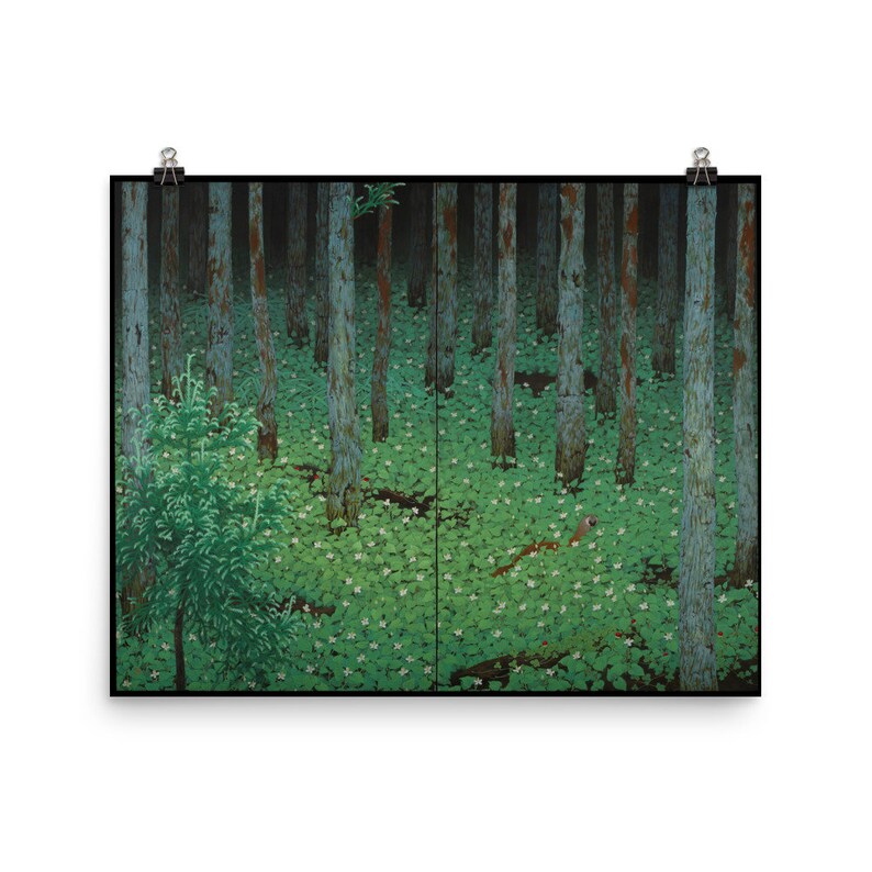 Katayama Bokuyo Mori forest 1928 / Art Print Etsy